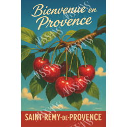 Magnet Rouge éclat – Cerises de Provence au soleil