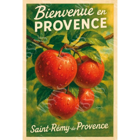 Magnet Pommes d’automne – Rouge des vergers provençaux