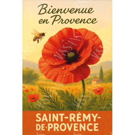Magnet Matin rouge – Coquelicot en Provence