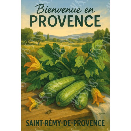 Magnet Courgettes de Provence – Fraîcheur du Jardin
