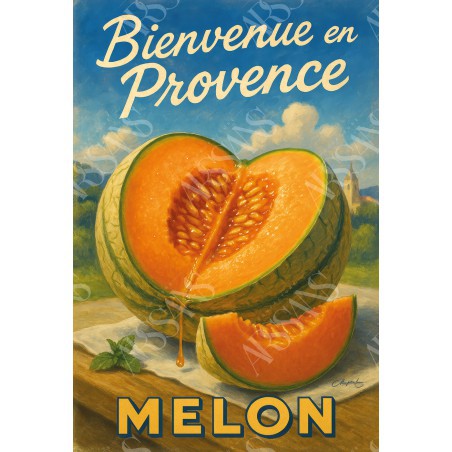 Magnet Melon de Provence – Le Goût du Soleil