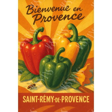 Magnet Poivrons de Provence – Couleurs du Midi