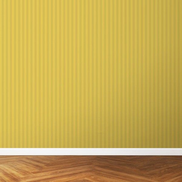 Papier Peint Bayadère Jaune Safran — Ambiance 3
