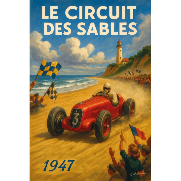 Magnet Les Bolides de la Plage – 1947 | Manufacture Arssans