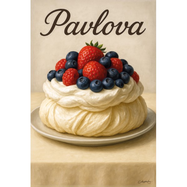 Pavlova - Le ballet des saveurs – affiche & plaque vintage | Manufacture Arssans