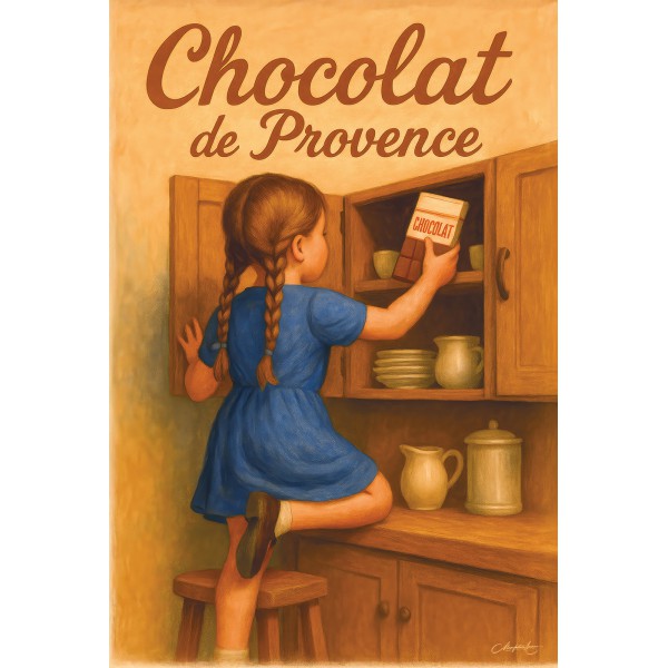 Chocolat de Provence - L'envie gourmande – affiche & plaque vintage | Manufacture Arssans