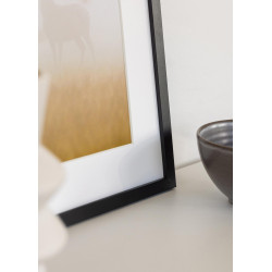 Cadre Noir 50×70 cm avec Passe-partout 40×60 cm