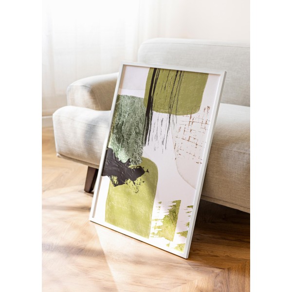 Cadre Blanc 50×70 cm avec Passe-partout 40×60 cm – vue 2 | Manufacture Arssans