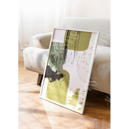 Cadre Blanc 50×70 cm avec Passe-partout 40×60 cm