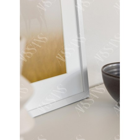 Cadre Blanc 50×70 cm avec Passe-partout 40×60 cm