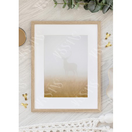 Cadre Chêne 50×70 cm avec Passe-partout 40×60 cm