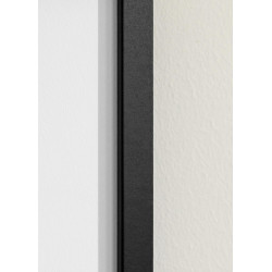 Cadre Noir 45×60 cm avec Passe-partout 30×45 cm