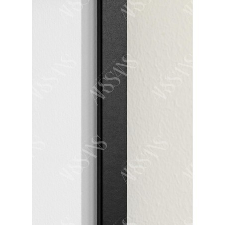 Cadre Noir 45×60 cm avec Passe-partout 30×45 cm