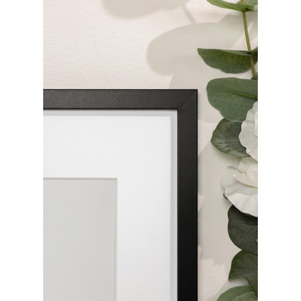 Cadre Noir 45×60 cm avec Passe-partout 30×45 cm – vue 5 | Manufacture Arssans