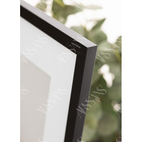Cadre Noir 45×60 cm avec Passe-partout 30×45 cm
