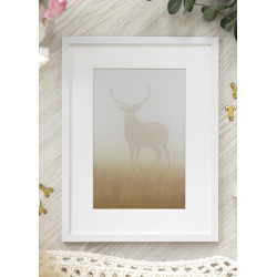 Cadre Blanc 45×60 cm avec Passe-partout 30×45 cm