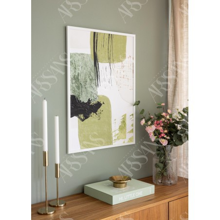 Cadre Blanc 45×60 cm avec Passe-partout 30×45 cm