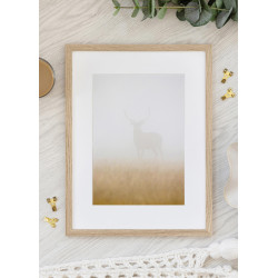 Cadre Chêne 45×60 cm avec Passe-partout 30×45 cm