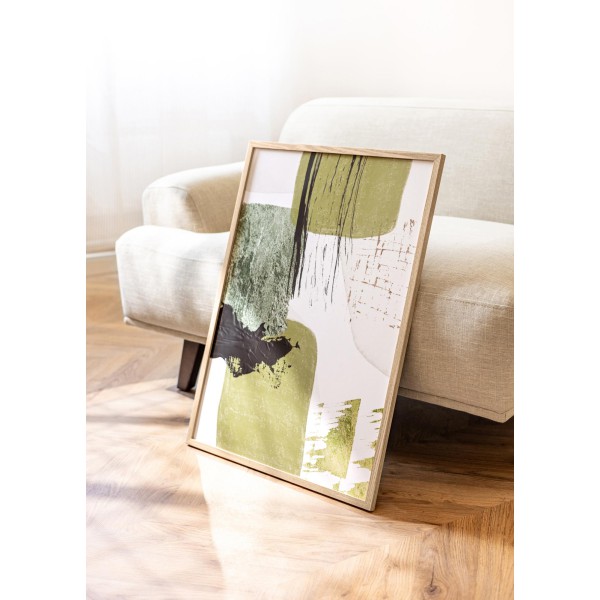 Cadre Chêne 45×60 cm avec Passe-partout 30×45 cm – vue 2 | Manufacture Arssans