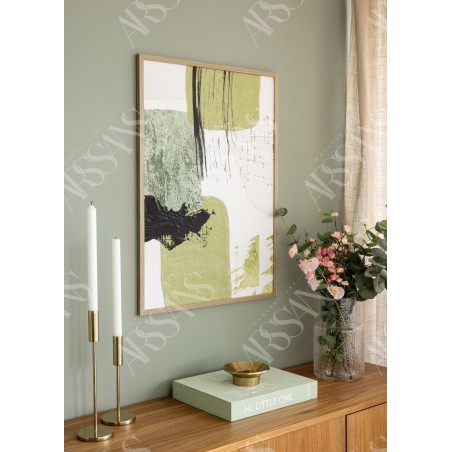 Cadre Chêne 45×60 cm avec Passe-partout 30×45 cm