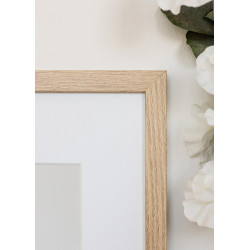 Cadre Chêne 45×60 cm avec Passe-partout 30×45 cm