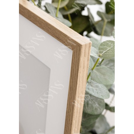 Cadre Chêne 45×60 cm avec Passe-partout 30×45 cm