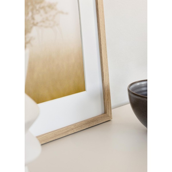 Cadre Chêne 45×60 cm avec Passe-partout 30×45 cm – vue 5 | Manufacture Arssans