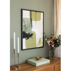 Cadre Noir 60x90 cm avec Passe-partout 40x70 cm