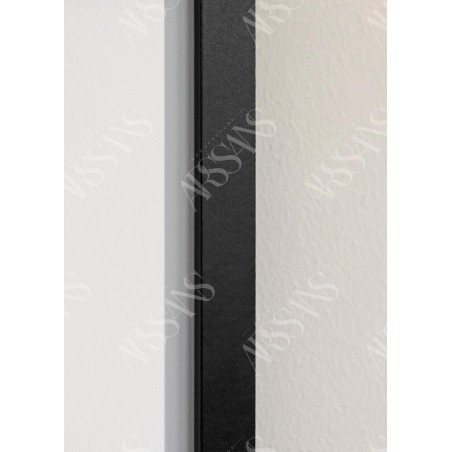 Cadre Noir 60x90 cm avec Passe-partout 40x70 cm