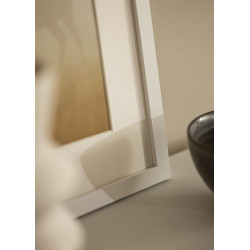 Cadre Blanc 60x90 cm avec Passe-partout 40x70 cm