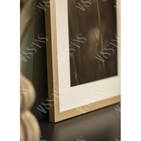 Cadre Chêne 60x90 cm avec Passe-partout 40x70 cm