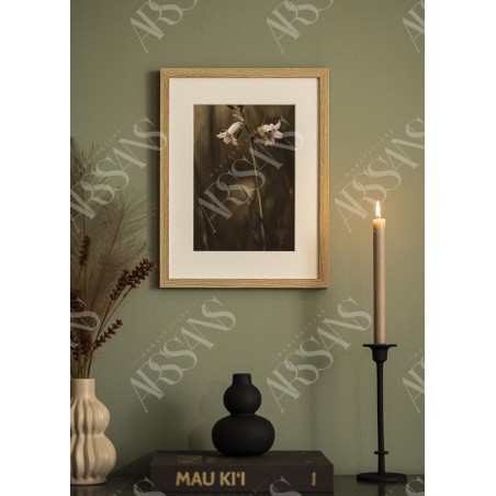 Cadre Chêne 60x90 cm avec Passe-partout 40x70 cm