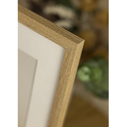 Cadre Chêne 60x90 cm avec Passe-partout 40x70 cm