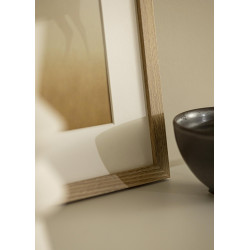 Cadre Chêne 60x90 cm avec Passe-partout 40x70 cm