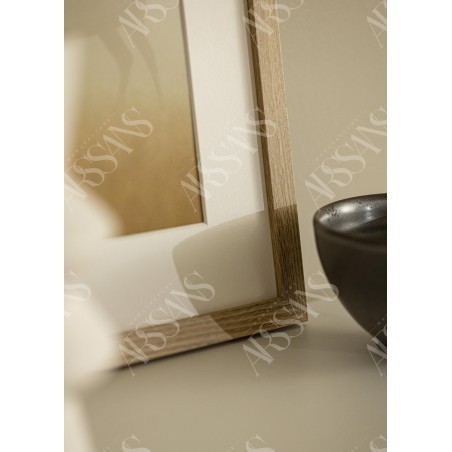 Cadre Chêne 60x90 cm avec Passe-partout 40x70 cm