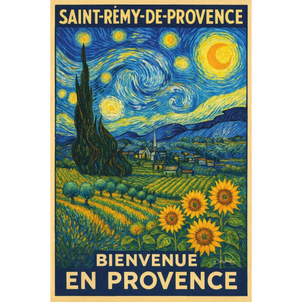 Magnet Saint-Rémy-de-Provence : Sous les Étoiles de Vincent | Manufacture Arssans