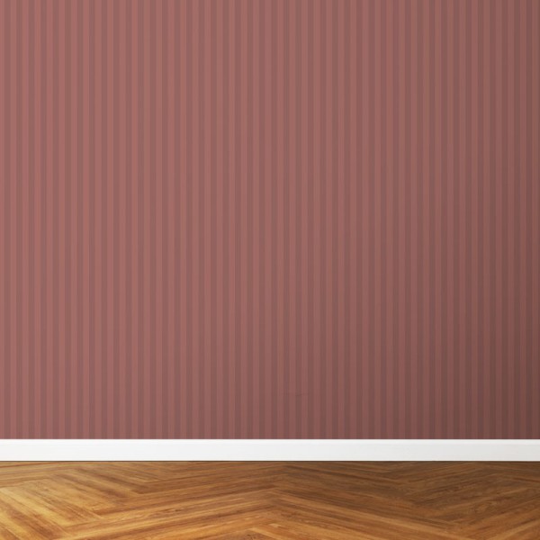 Papier Peint Bayadère Terracotta — Ambiance 3