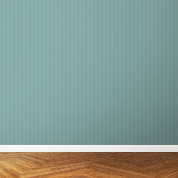 Papier Peint Bayadère Turquoise Pastel — Ambiance 3