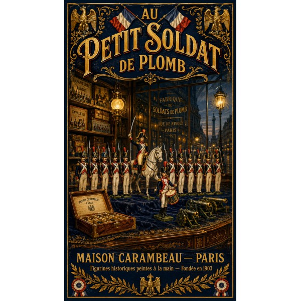 Au Petit Soldat de Plomb – affiche & plaque vintage | Manufacture Arssans