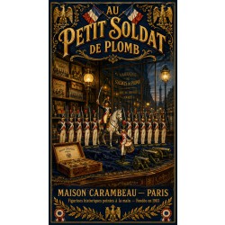 Au Petit Soldat de Plomb – affiche & plaque vintage | Manufacture Arssans
