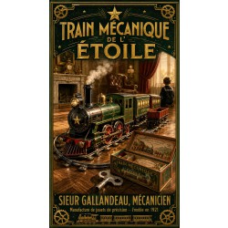 Train Mécanique de l'Étoile – affiche & plaque vintage | Manufacture Arssans