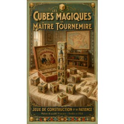 Les Cubes Magiques de Maître Tournemire – affiche & plaque vintage | Manufacture Arssans