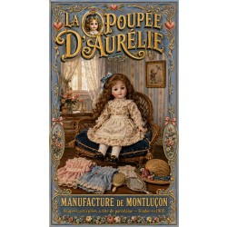 La Poupée d'Aurélie – affiche & plaque vintage | Manufacture Arssans