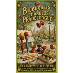 Bilboquets & Diabolos Pradelongue – affiche & plaque vintage | Manufacture Arssans