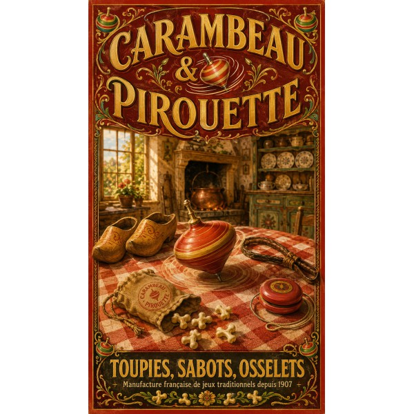 Carambeau & Pirouette – affiche & plaque vintage | Manufacture Arssans