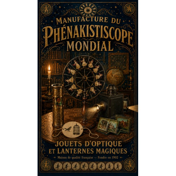 Manufacture du Phénakistiscope Mondial – affiche & plaque vintage | Manufacture Arssans