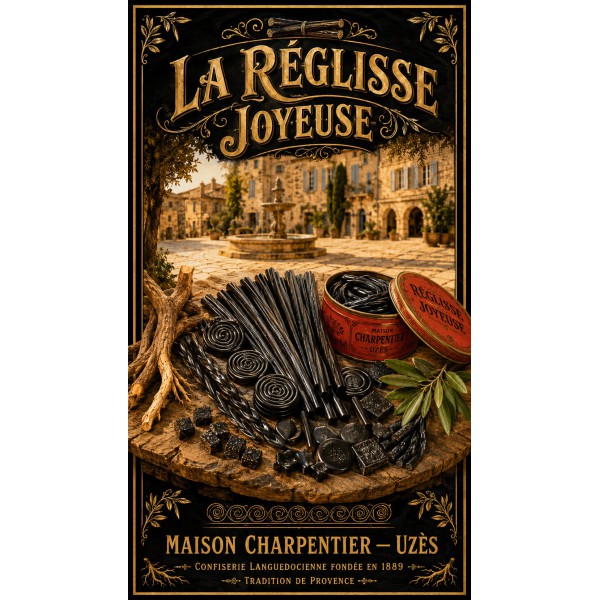 La Réglisse Joyeuse – affiche & plaque vintage | Manufacture Arssans