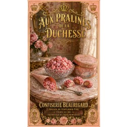 Aux Pralines de la Duchesse – affiche & plaque vintage | Manufacture Arssans