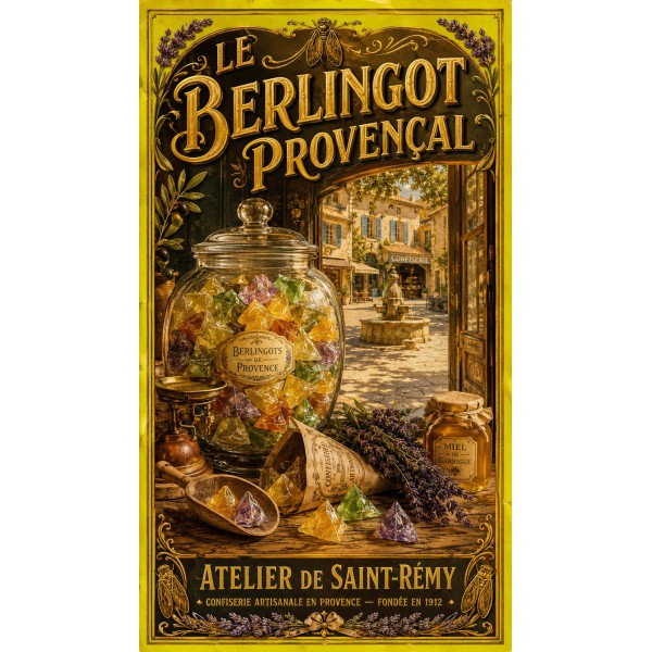 Le Berlingot Provençal – affiche & plaque vintage | Manufacture Arssans