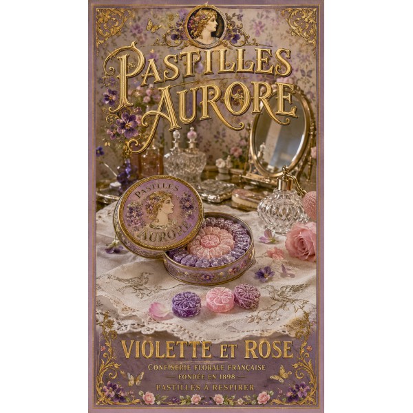 Pastilles Aurore – affiche & plaque vintage | Manufacture Arssans